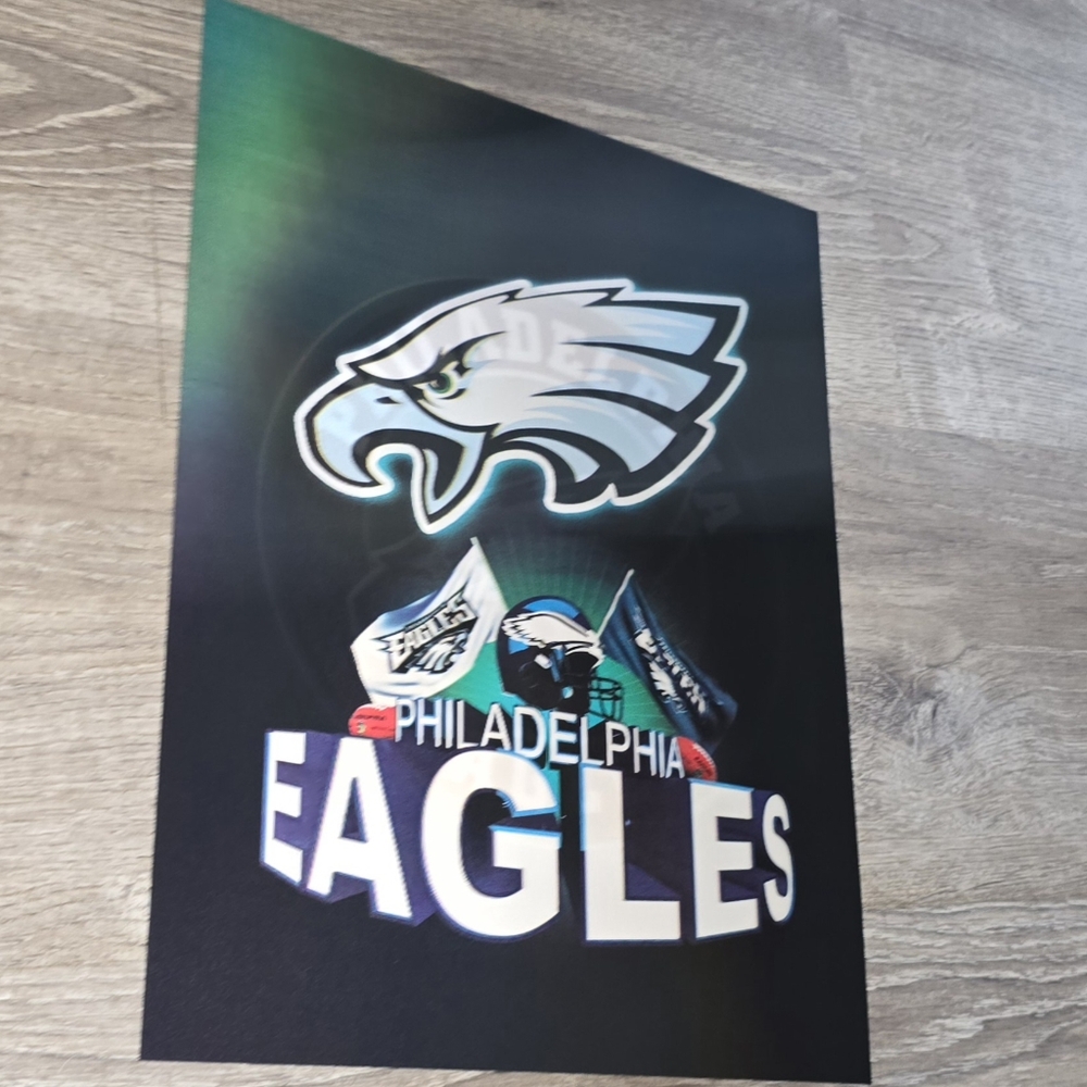 Philadelphia Eagles Image Changing 3D Holographic Lenticular Sports Poster